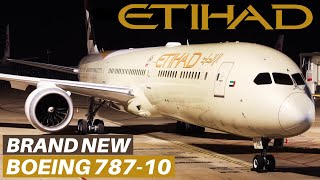 ETIHAD AIRWAYS Brand New BOEING 78710 Economy Bangkok  Abu Dhabi  Flight Review [upl. by Nekal140]