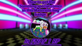 How to get the Glamrock themed badge in FNAF 1 RP  Roblox [upl. by Vaden]