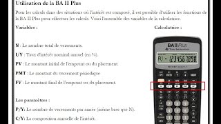 Mathématiques immobilières H22 Cours 7 les prêts hypothécaires et la BA II Plus [upl. by Heigho770]