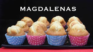 MAGDALENAS CASERAS CON COPETE I LA RECETA QUE FUNCIONA [upl. by Eliott836]