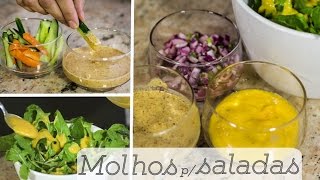 MOLHOS PARA SALADAS receitas caseiras e saudáveis [upl. by Colyer379]