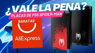 PlacasCubiertas de PS5 Marvel´s Spiderman Baratas Aliexpress Clon ¿Vale la pena [upl. by Jem]