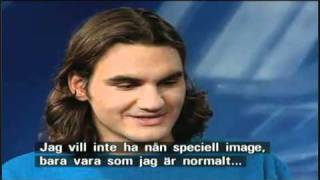 2000 Roger Federer Stockholm Interview Tennis Image Talk  Young Federer Precious Memory [upl. by Ennairrac]