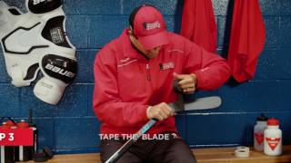 How To Tape Your Hockey Stick 5 Steps [upl. by Nnylyar]