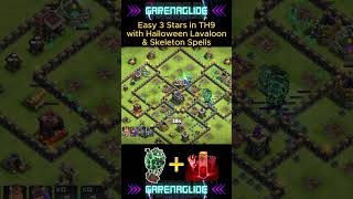 Ultimate Town Hall 9 Halloween Lavaloon Strategy clashofclans halloweenupdate th9attackstrategy [upl. by Scibert]