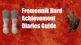 OSRS  Fremennik Hard Achievement Diaries Guide [upl. by Artenal]