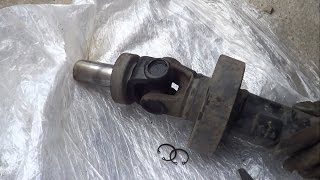 Замена крестовины карданного вала Driveshaft  Remove Universal Joints [upl. by Oahc174]