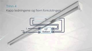 Philips MASTER LED lysrør med HF ballast [upl. by Matelda]