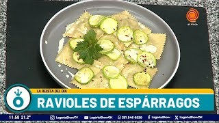 Ravioles caseros de espárragos Recetas de Dante Enriquez [upl. by Yesoj]