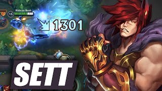 Wild Rift Sett Baron Lane Gameplay in Season 14 Build amp Runes [upl. by Inohtna]