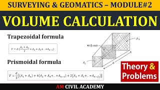 SampG Module2 PART02  Volume Calculation Trapezoidal amp Prsmoidal Formulae [upl. by Kirtley425]