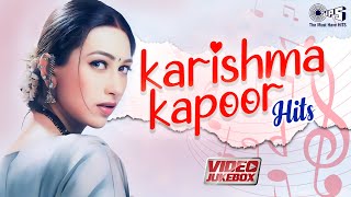 Karishma Kapoor Hits Video Songs  Romantic Hindi Songs Collection  Best Of 90s Hits Video Jukebox [upl. by Leonore]