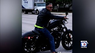 Video shows hitandrun crash killing motorcyclist in Miami [upl. by Nawtna]