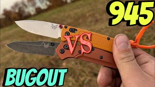 You Won’t Believe This  Benchmade Osborne 945 VS Benchmade BugOut Mini ￼￼ [upl. by Ynnek71]