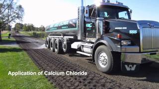 Road Recycling with Calcium Chloride  Whitley County [upl. by Lorien]