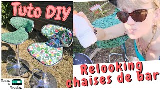 Tuto DIY  Comment relooker facilement des chaises de bar sans les démonter  relooking astucieux [upl. by Ynavoeg625]