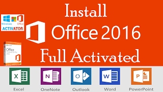 How to Install Microsoft Office 2016 Full Activated [upl. by Roswald672]