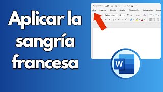 Cómo aplicar la sangría francesa en Word tutorial Office [upl. by Ranite]