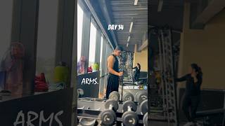 Day 14  Arms motivation bodybuilding shorts winterarc fitness gym winterarc [upl. by Charley]