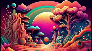 Progressive Psytrance  Electric Samurai  Hallucinations mix 2023 AI Graphic Visuals [upl. by Aisanat894]