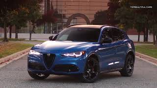 2024 Alfa Romeo Stelvio Veloce MisanoBlue MetallicExterior Interior and Drive [upl. by Brina]