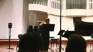 Ewelina Zawiślak  fluteMarcin Stańczyk  Aftersounds for flute solo PREMIERE [upl. by Katha]