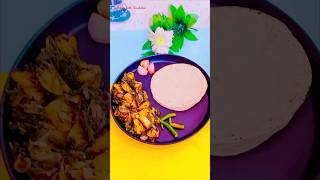 Soyamethi alu sabzi roti healthy breakfasttrending shortsviral [upl. by Aicnarf]