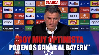 Galtier quotSi jugamos como la última media hora podemos ganar al Bayernquot I MARCA [upl. by Timothee]