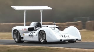 Chaparral 2E Continuation Series in action w Great Chevy V8 Sound [upl. by Dowling]