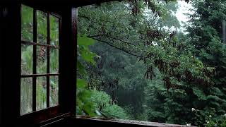 Sonido de lluvia en la ventana y sonidos de truenosㅣLluvia intensa para dormir estudiar relajarse [upl. by Bryanty952]