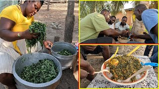 Cook With Me A Traditional Taro Leaves Stew Try This Crowdpleasing African Recipe [upl. by Lunnete]