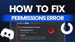 How To Fix Permissions Error In 60 Seconds 2025 [upl. by Adnilra300]