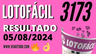 🍀 Resultado Lotofácil 3173 [upl. by Adnauq745]