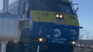 LIRR 94 passes Shore Rd Crossing for Montauk 42224 [upl. by Rybma]