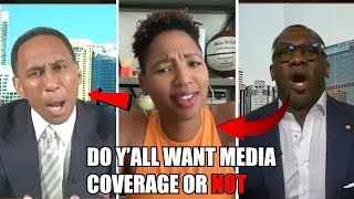 Monica McNutt HEATED ARGUMENT W Stephen A Smith amp Shannon Sharpe Over Caitlin Clark WNBA Coverage [upl. by Nnylyram923]