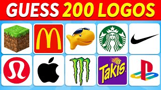 Guess the Logo in 3 Seconds  200 Famous Logos  Logo Quiz 2023 [upl. by Redliw670]