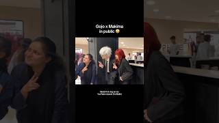 Gojo X Makima in public 🇵🇰 cosplayer gojosatoru makima anime vlog [upl. by Nospmis]