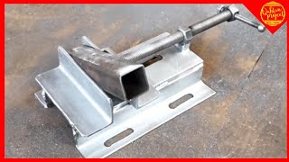 How To Make A Bench Vise  DIY Metal Bench Vise [upl. by Fiden41]