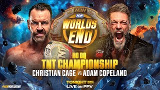 TNT Championship Christian Cage v Adam Copeland  AEW Worlds End LIVE Tonight on PPV [upl. by Mina]