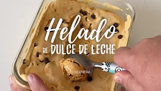 Receta Helado de dulce de leche casero [upl. by Dalis]