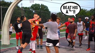 I GOT IN A BRAWL WITH NICK BRIZ AT THE PARK 5V5 BASKETBALL [upl. by Aibsel]