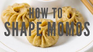 How to shape momos [upl. by Ellertnom]