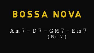 BOSSA NOVA2516 Backing track in G Major  HW Backing track [upl. by Derna]