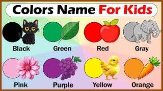 🎨 Learn Colors for Kids  Fun Color Names  Quiz 🌈 [upl. by Adnoyek888]