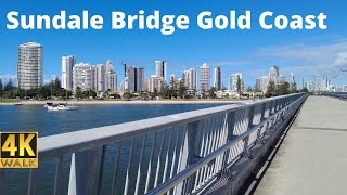 Sundale Bridge Gold Coast  4K Beach Walk Sights 🏖️ [upl. by Ahsoym]