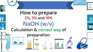 How to prepare 2 NaOH 5 NaOH and 10 NaOH solution Sodium hydroxide percent solution [upl. by Iams532]