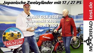 27 PS Motorräder aus Japan  Luftgekühlte 2Zylinder Bikes aus den 80er Jahren [upl. by Naegem]