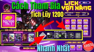 Cách Tham Gia Sự Kiện Lịch Vạn Năng Mùa 3 Năm 2024  Cách Tích Lũy 1200 Chip Vạn Năng Nhanh Nhất [upl. by Vitale475]