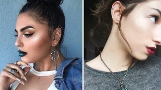 Top 15 Different Types of Ear Piercings [upl. by Ynohtnaed]