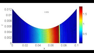 Parabolic Nozzle  CFD  MacCormacks Method [upl. by Harvie]